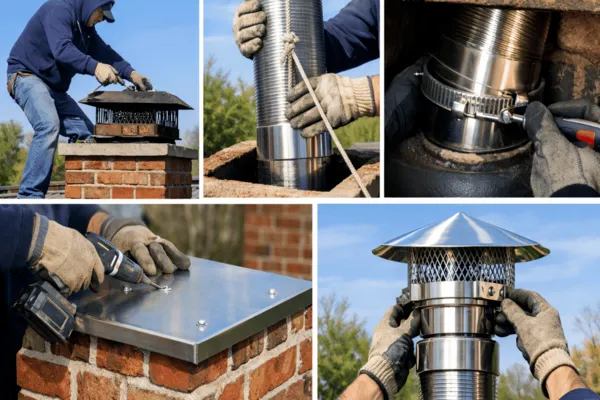 Обшивка на комин